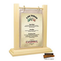 Solid Wood "Flip Top" Table Tent With Contoured Base (Holds 5"x7" Inserts)